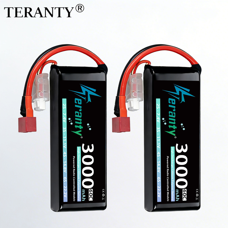 TERANTY 2S 3000mAh Lipo Batter - Drone Battery Connector recension och pris