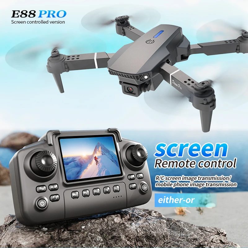 Professional E88 PRO Drone wit - Drone Battery Case recension och pris