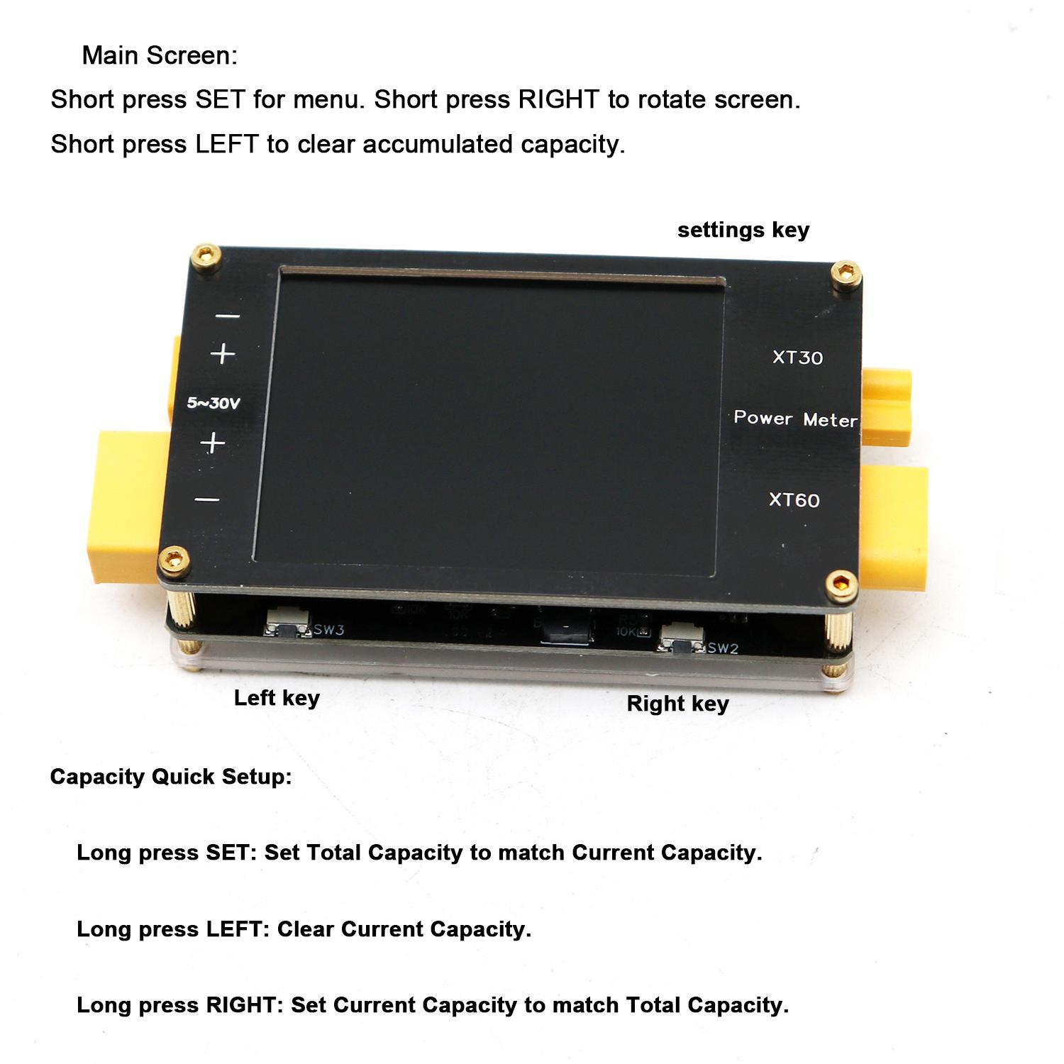 2.4Inch Display Power Meter XT - Drone Battery Voltage Checker recension och pris