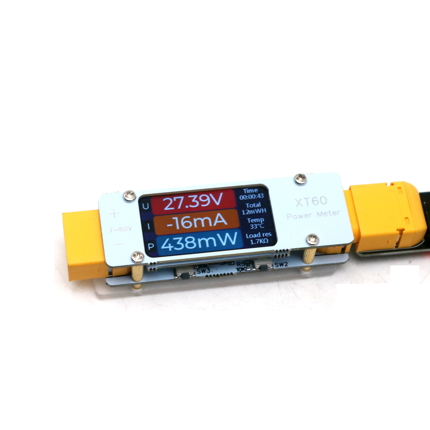 64A DC XT60 Power Meter Bidire - Drone Battery Voltage Checker recension och pris