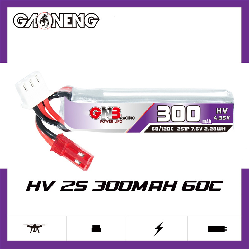 GAONENG GNB 2S 7.6V 300mAh 60C - Drone Battery Connector recension och pris